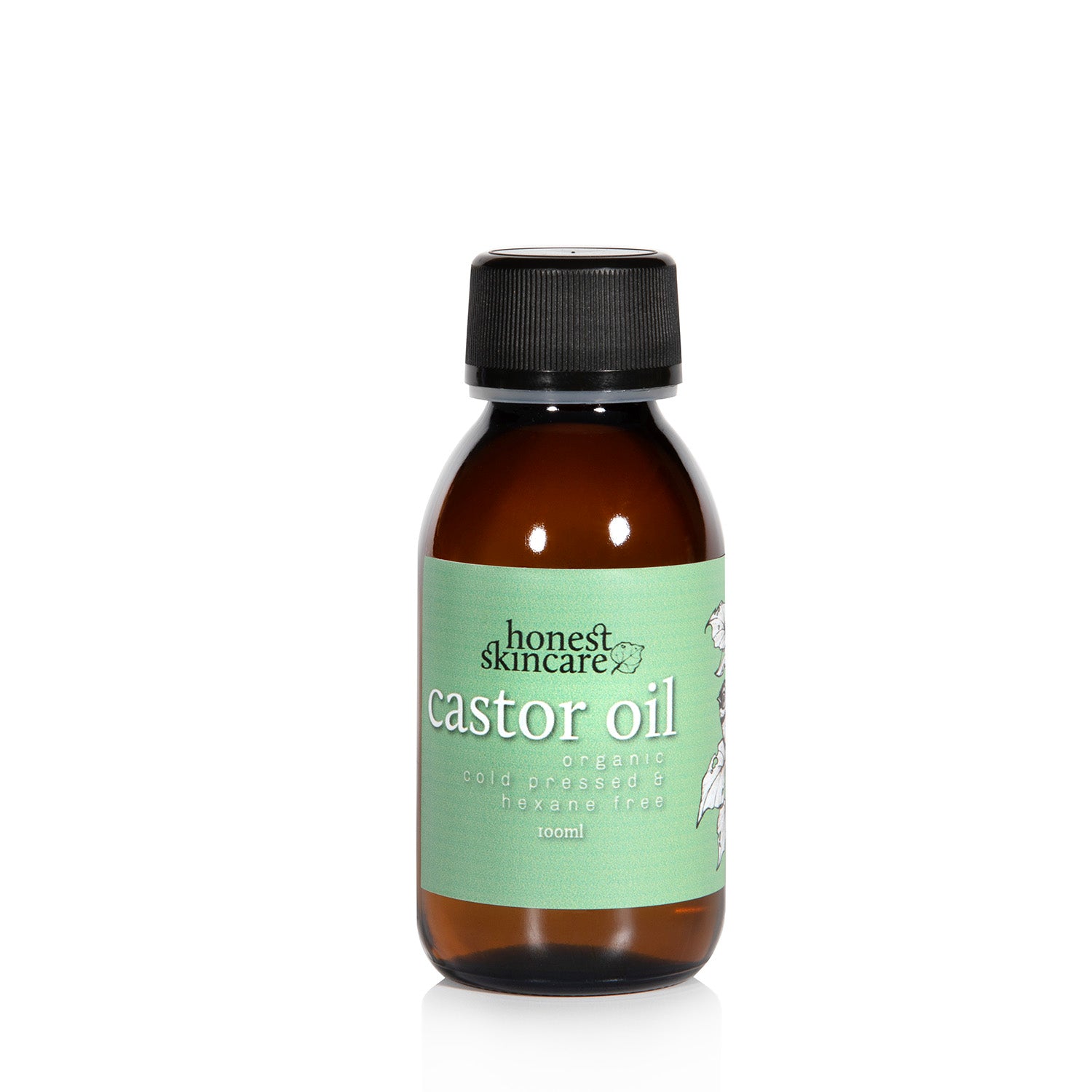Castor Oil Organic - Cold Pressed - Hexane Free (Glass Bottles)
